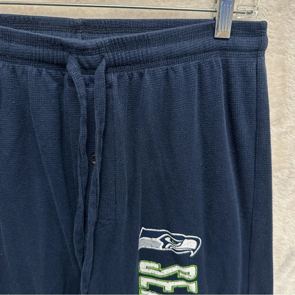 Seattle Seahawks men’s pj pants waffleknit cotton medium